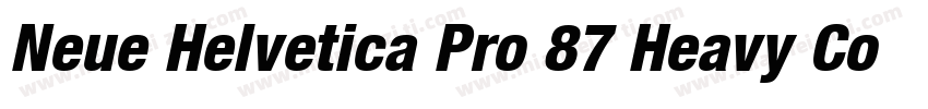 Neue Helvetica Pro 87 Heavy Condens字体转换